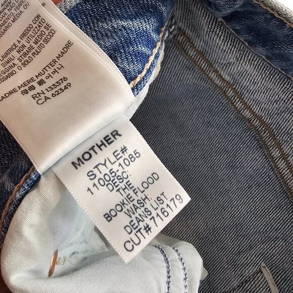 MOTHER Superior Womens The Bookie Flood Jeans, Deans List, High Rise, Boot, 31 - Picture 10 of 13